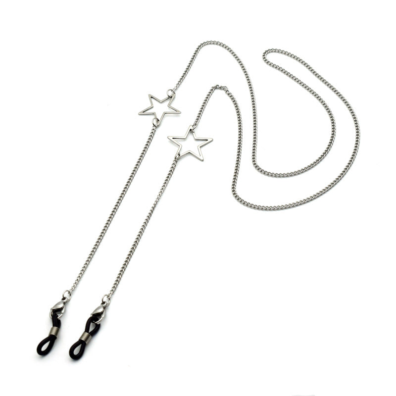 Stylischer geometrischer Ketten-Brillenhalter Brehn