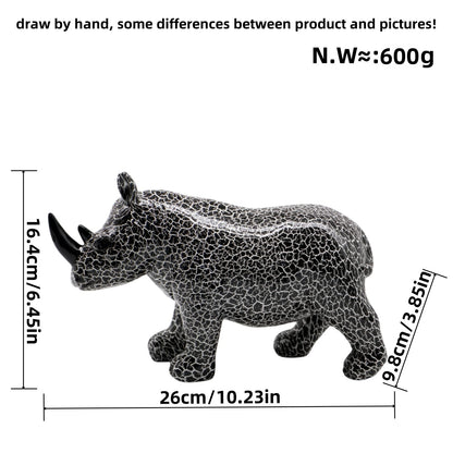 Kunstvolle Rhinofigur Brehn