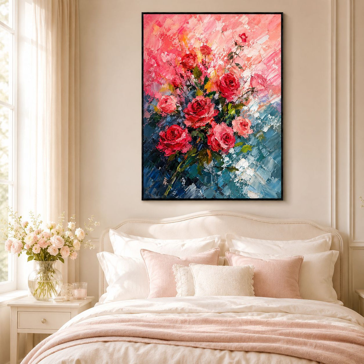 Floral Abstract Leinwandkunst