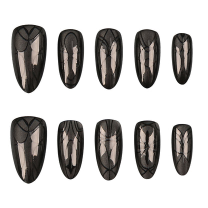 Künstlerisches Press-On Nagelset