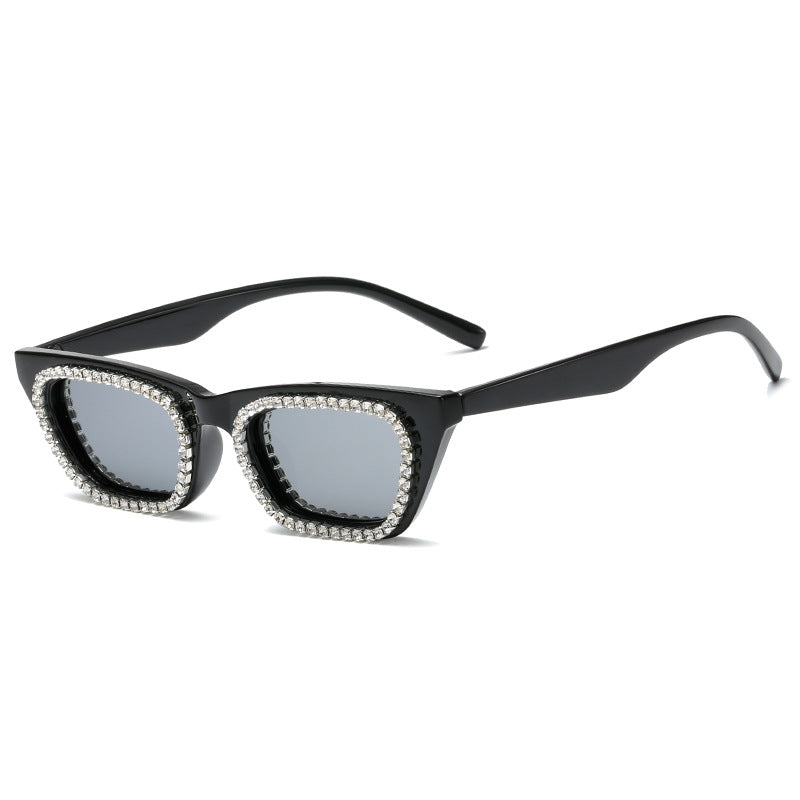 Damen Sonnenbrille mit glamourösem Strassrahmen Brehn
