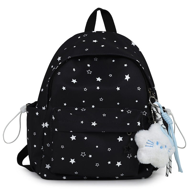 Sternmuster Plüsch Rucksack Brehn