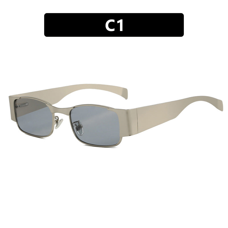 Damen modische rechteckige Sonnenbrille mit eleganten Gläsern Brehn