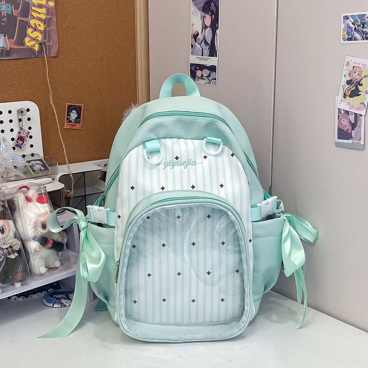 Transparenter Fenster-Multi-Compartment-Rucksack Brehn