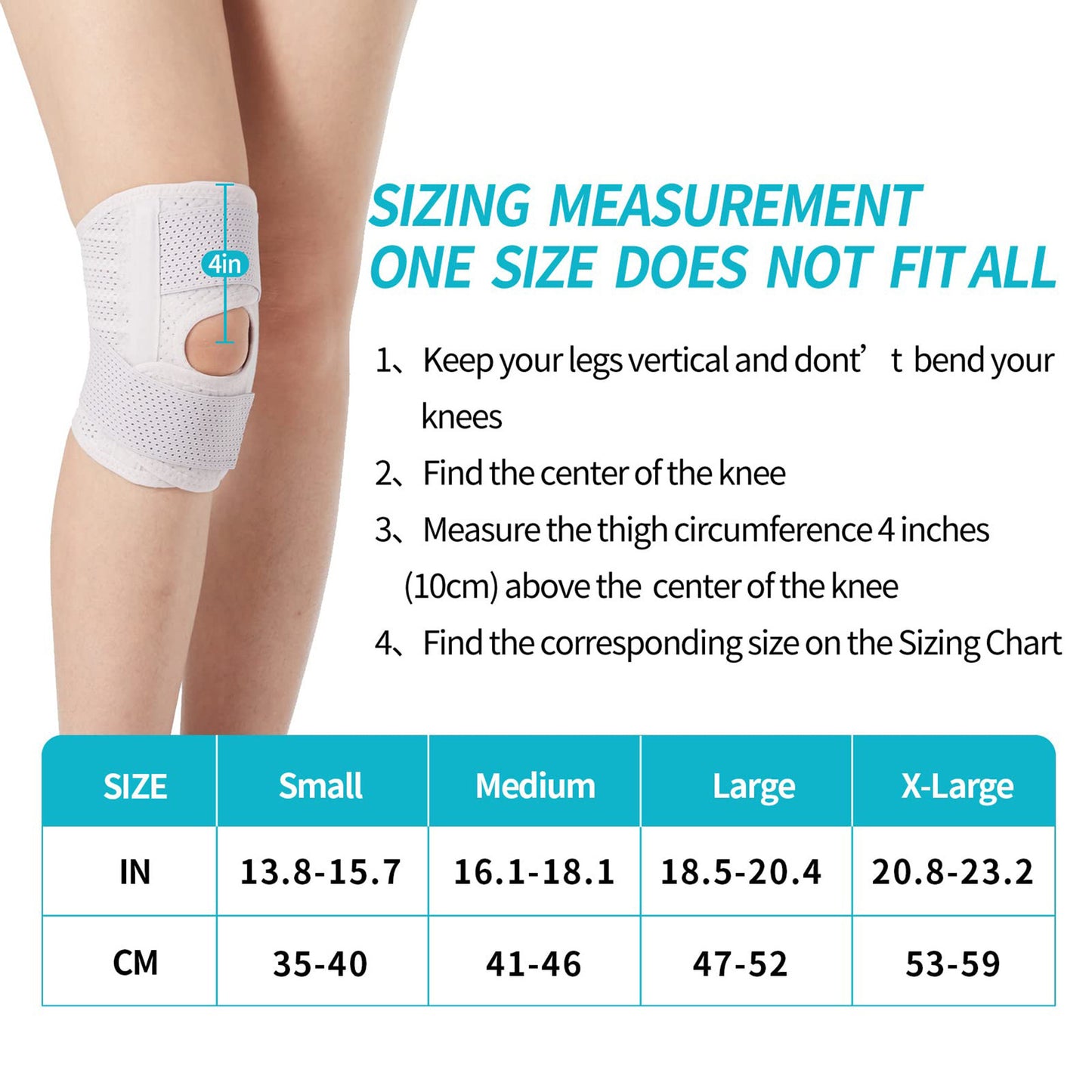 Verstellbare offene Patella-Kniebandage