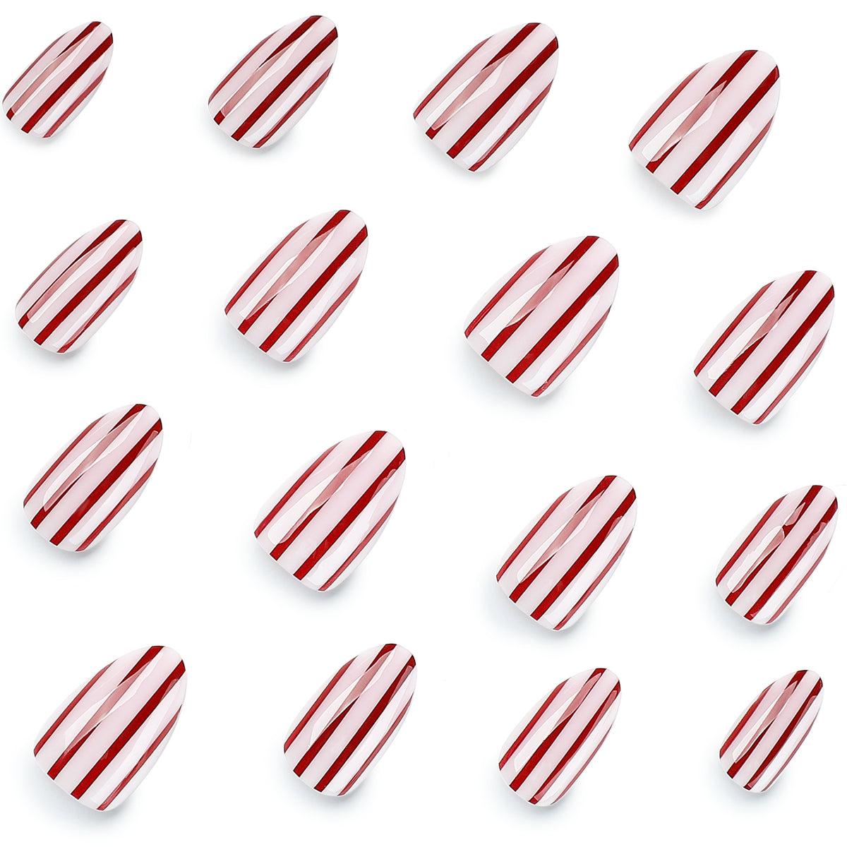 Kunstvolle Nailart mit gestreiftem Design Brehn