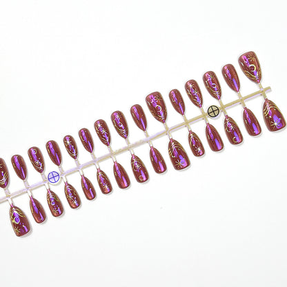 Himmlisches Thema Press-On Nagelset Brehn