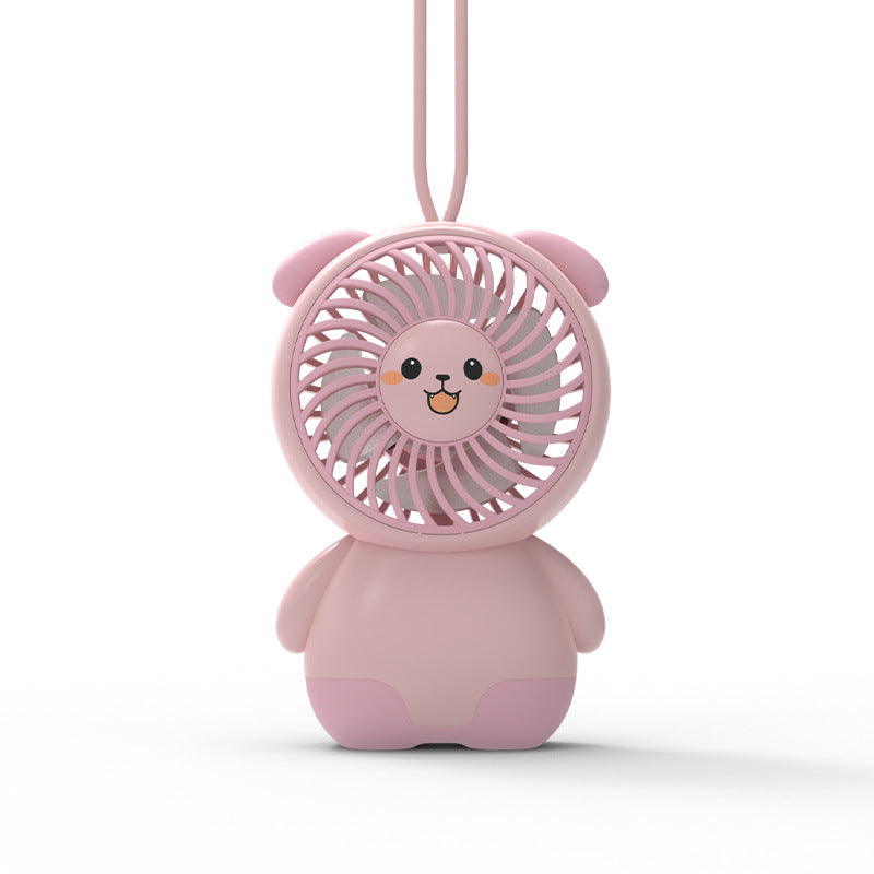 Damen Tragbarer Mini Tierventilator mit niedlichem Panda-Design Brehn