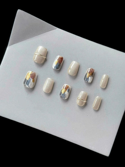 Künstlerisches Press-On Nageldesign-Set