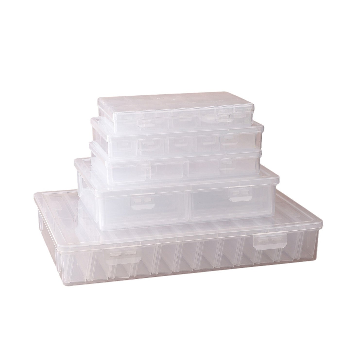 Transparente Mehrfachfach-Bastelaufbewahrungsbox Brehn