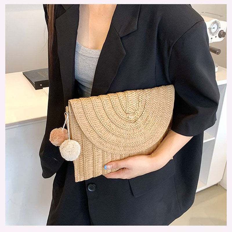 Stilvolle und Handgefertigte Clutch-Tasche Aus Naturmaterial Brehn