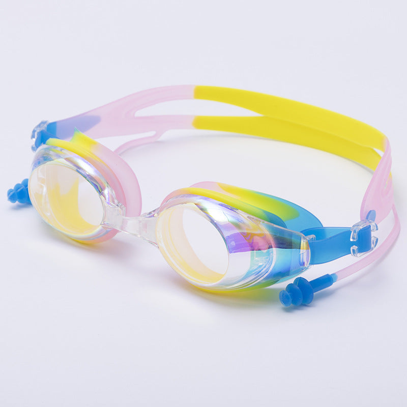 Kinderfarbige hydrodynamische Schwimmbrille Brehn