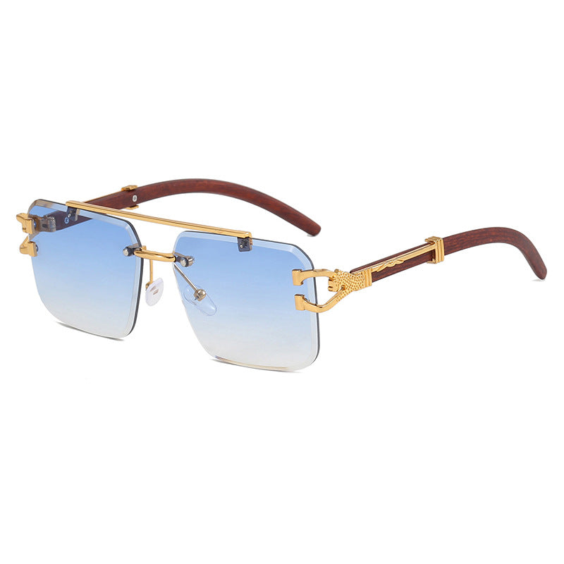 Damen modische Brille mit innovativem Rahmen und luxuriösem Holzdetail Brehn