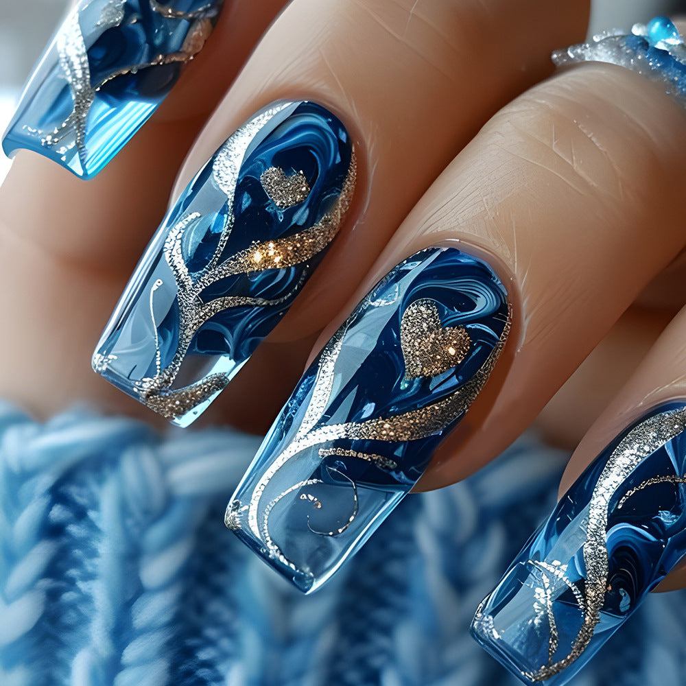 Kunstnagelset mit Floralen Motiven Brehn
