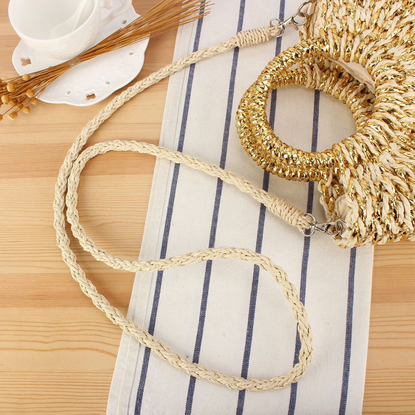 Handtasche mit Raffiniertem Geflecht Brehn