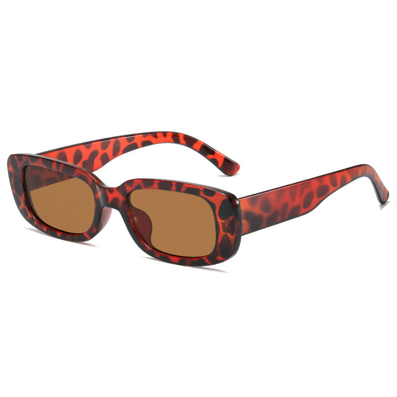 Damen Modische rechteckige Sonnenbrille mit verstellbaren Nasenstege Brehn