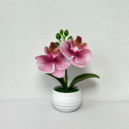 Realistische künstliche Orchideenpflanzenarrangement für die Home-Dekoration