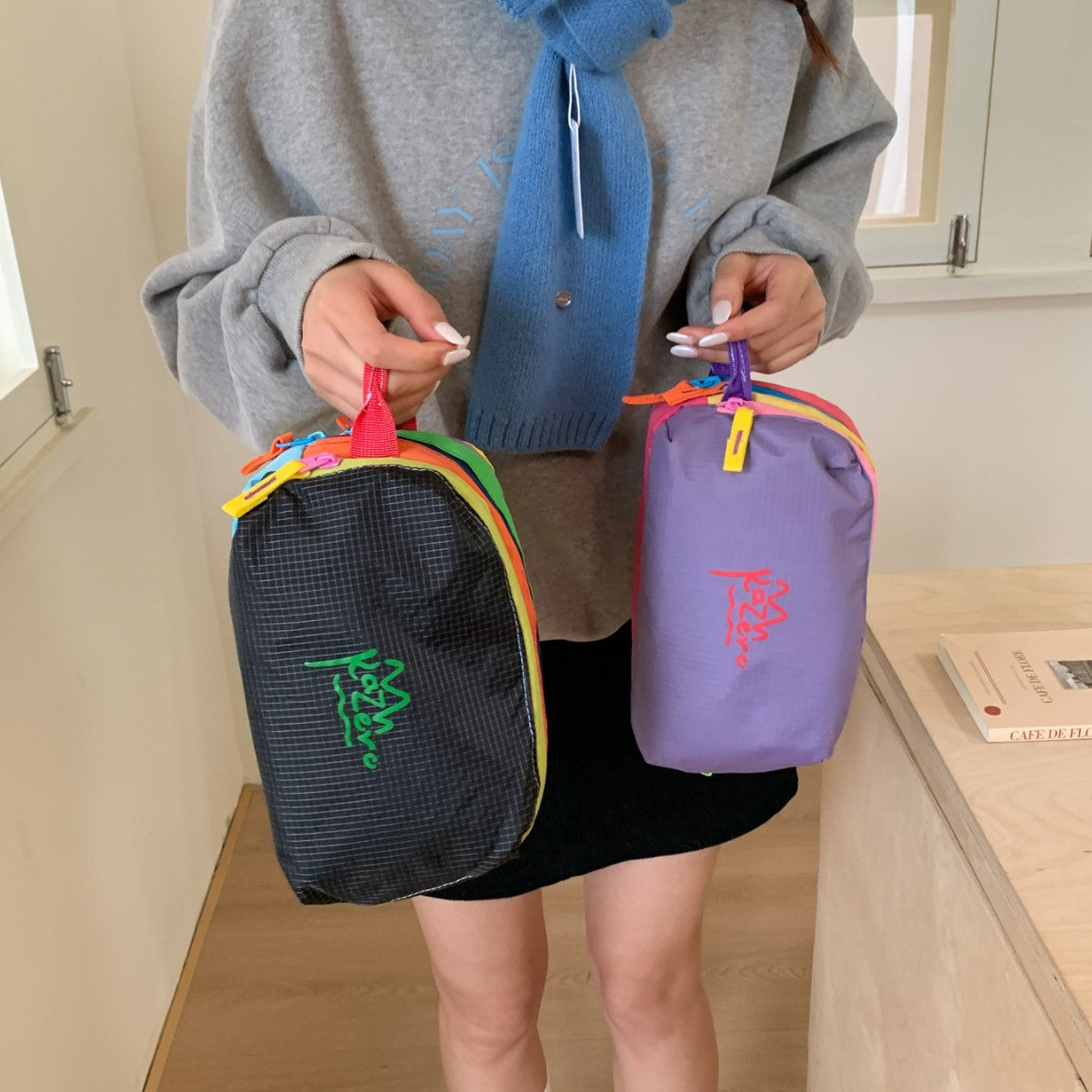 Multi-Reißverschluss Kosmetiktasche Brehn