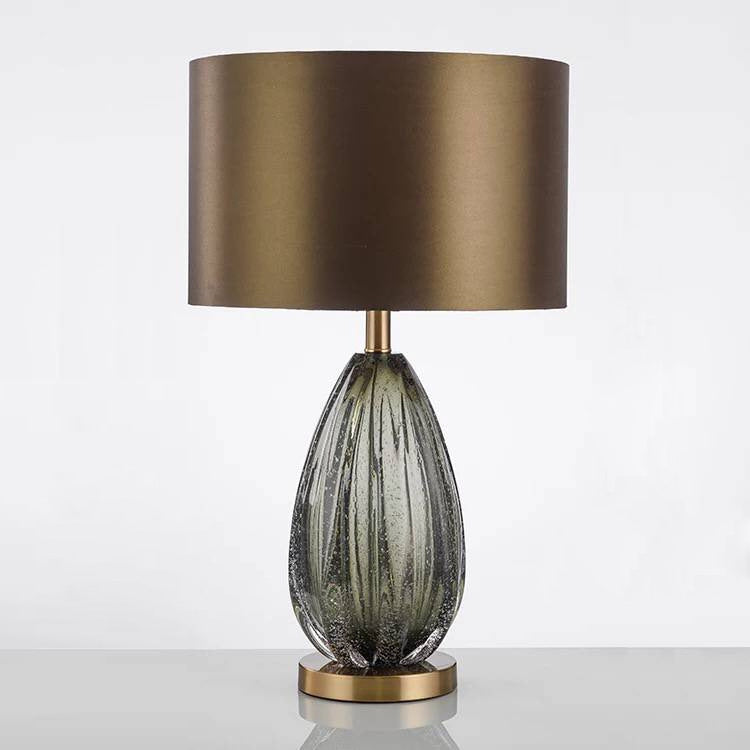 Elegante Glas Akzent Tischlampe