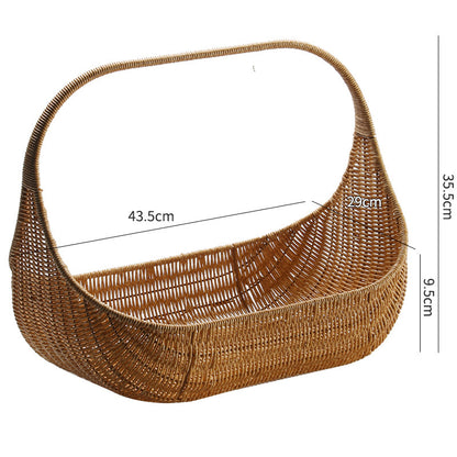 Handgefertigter Rattan Aufbewahrungskorb Brehn