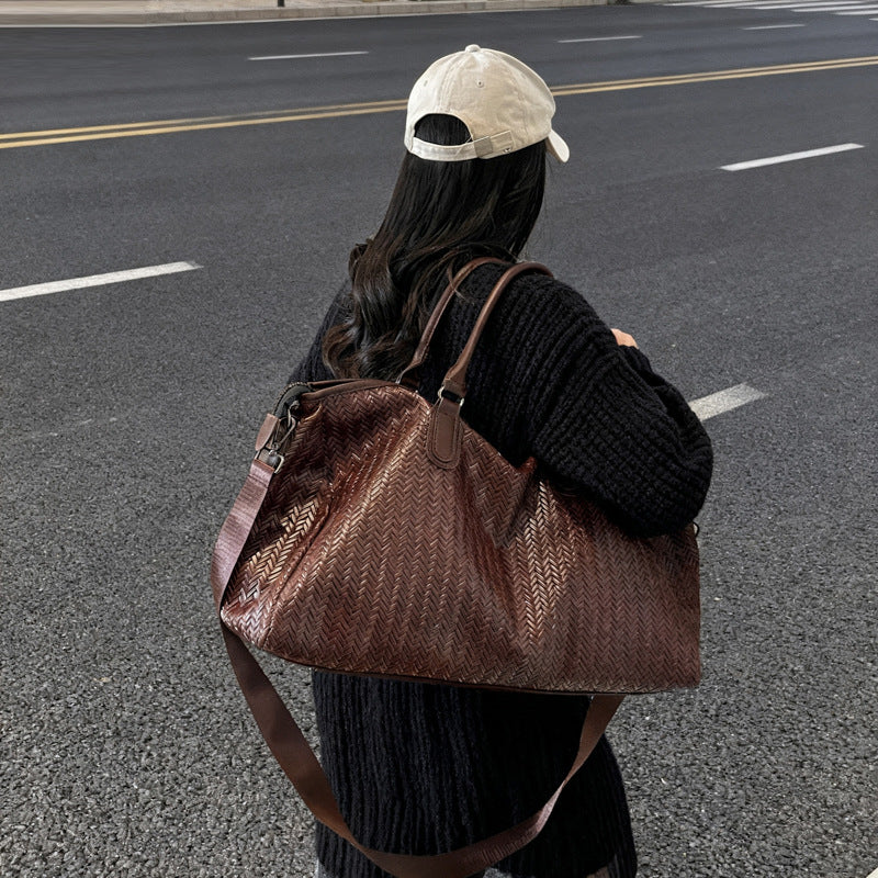 Edle und Strapazierfähige Reisetasche Im Modernen Wellenmuster Brehn