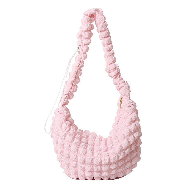 Texturiertes Stoff-Hobo-Bag Brehn