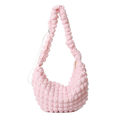 Texturiertes Stoff-Hobo-Bag Brehn