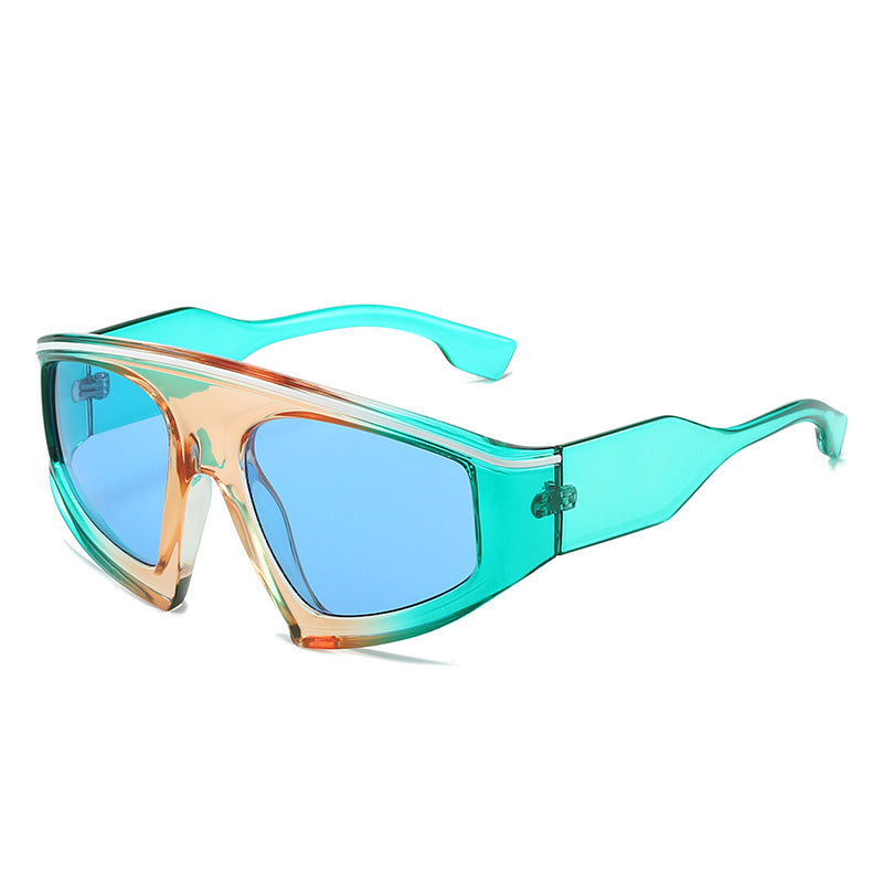 Damen Sportliche Sonnenbrille mit stylischem Rahmen und großen Linsen Brehn