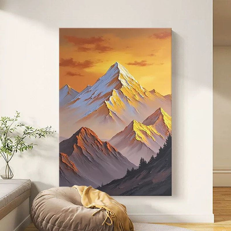 Künstlerische Berglandschaft Leinwandkunstwerk