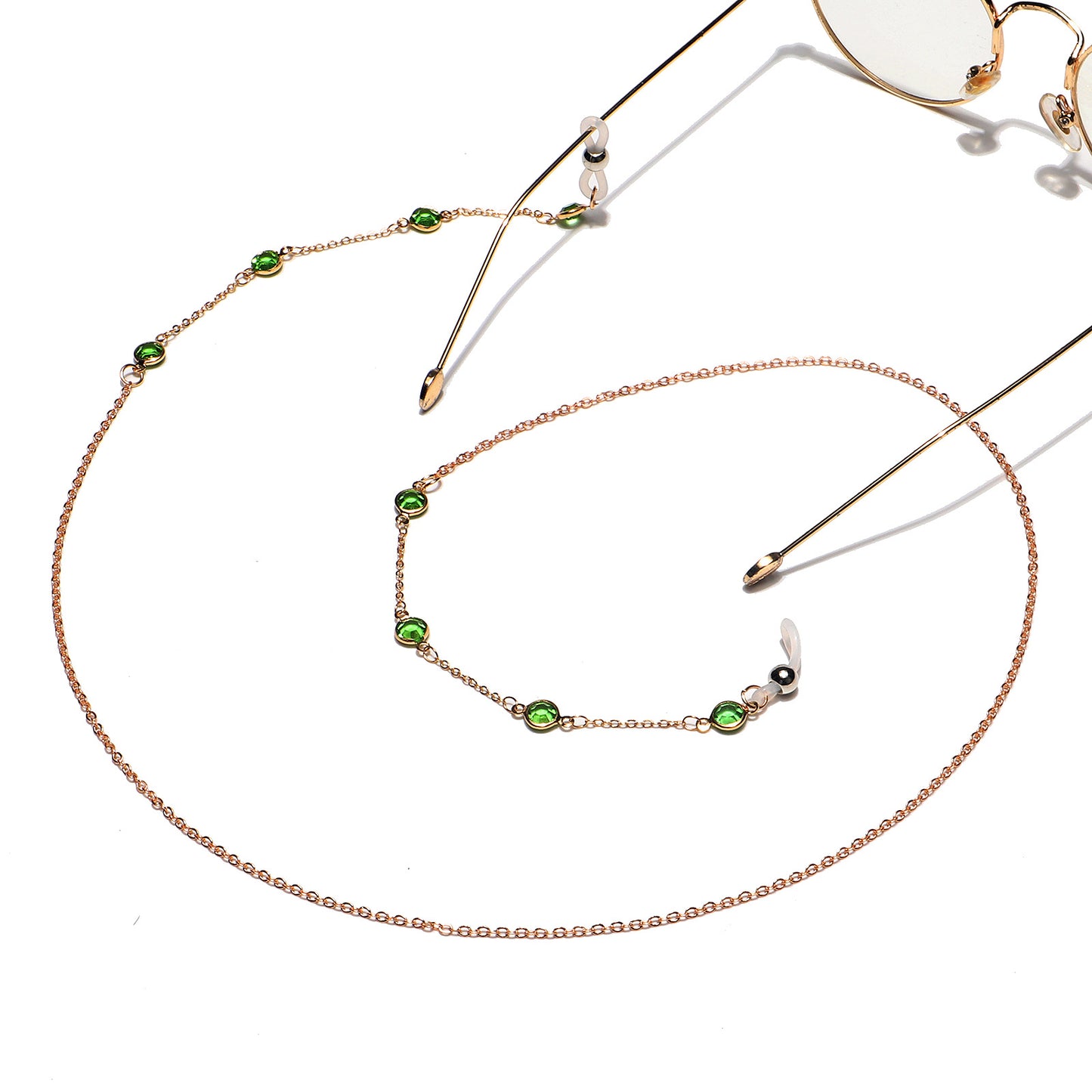 Elegante Edelstein Brillen Kette Brehn