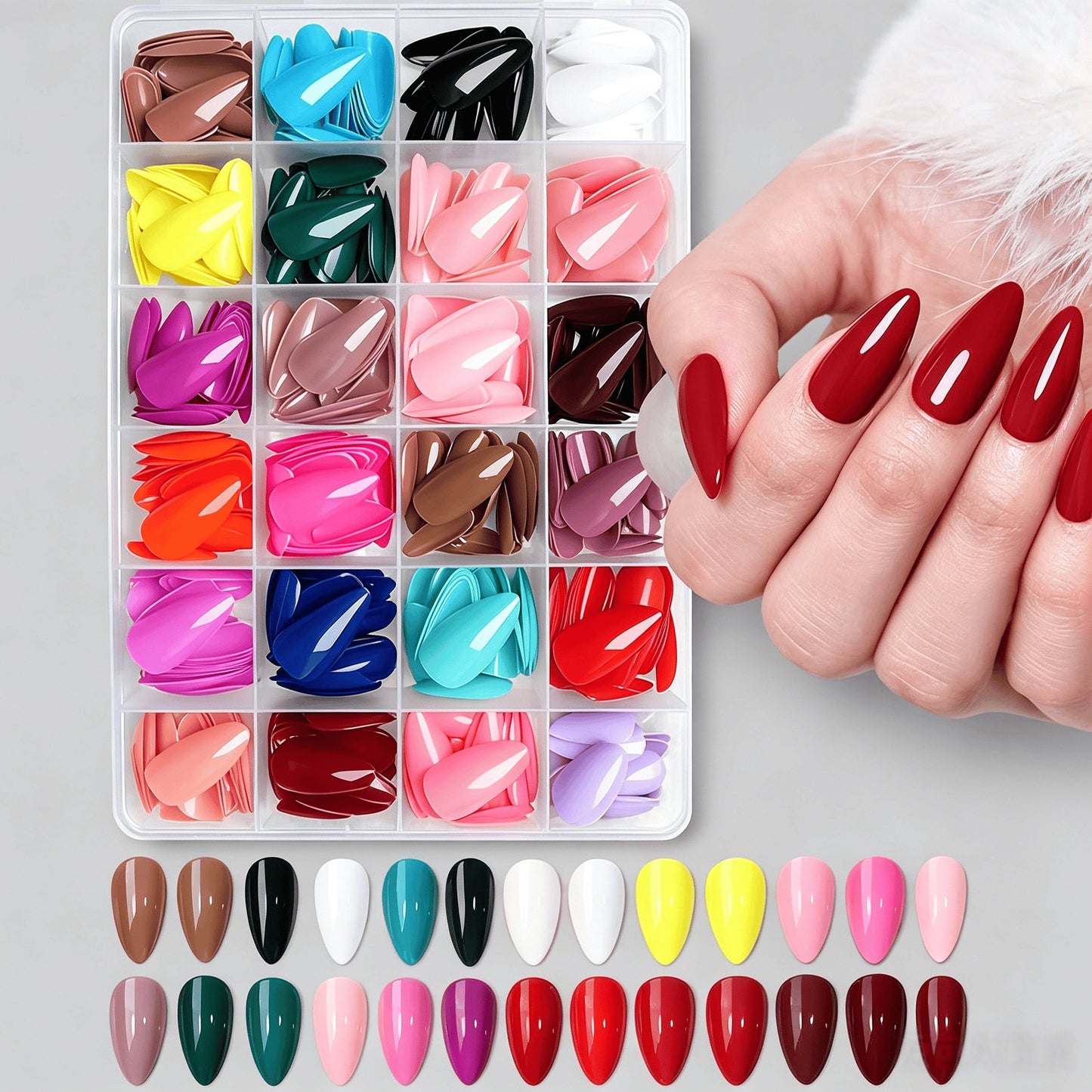 Premium Soft Gel Presse-On-Nagelspitzen Kollektion Brehn