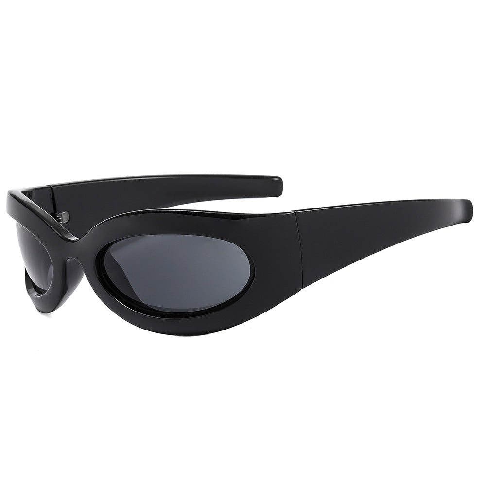 Damen modische Sonnenbrille mit ovalem Rahmen und modernem Finish Brehn