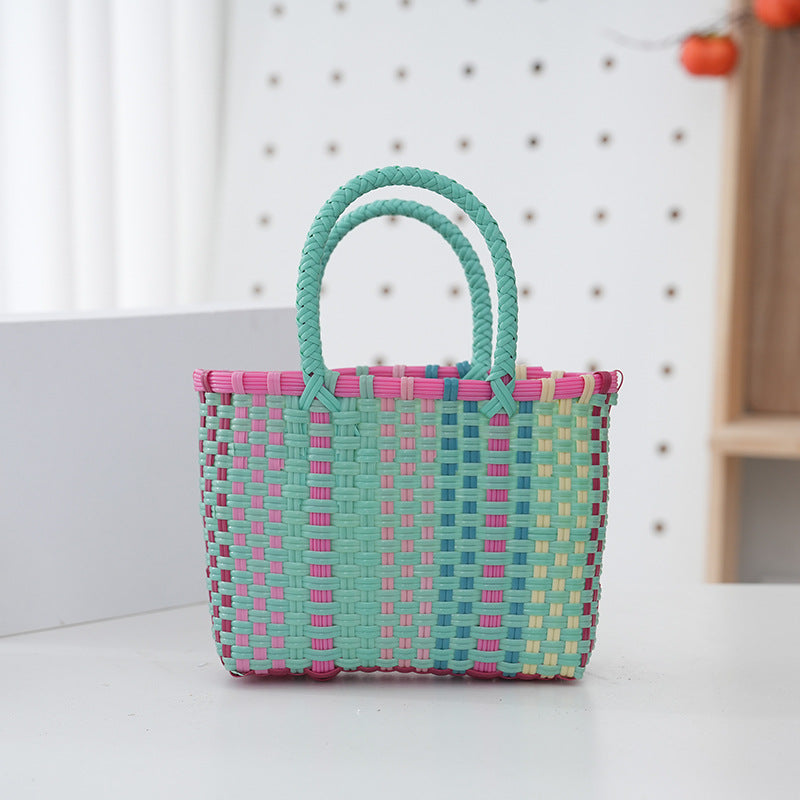 Handtasche Aus Langlebigem Kunststoffgewebe mit Geflochtenem Design Brehn