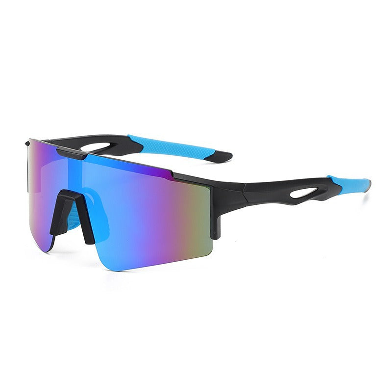 Unisex nan sportliche polarisierende Fahrrad-Sonnenbrille mit einteiligem Visier und rutschfesten Bügeln Brehn