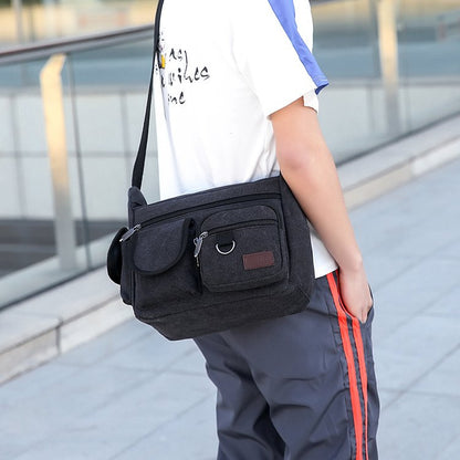 Vielseitige Canvas Messenger Bag