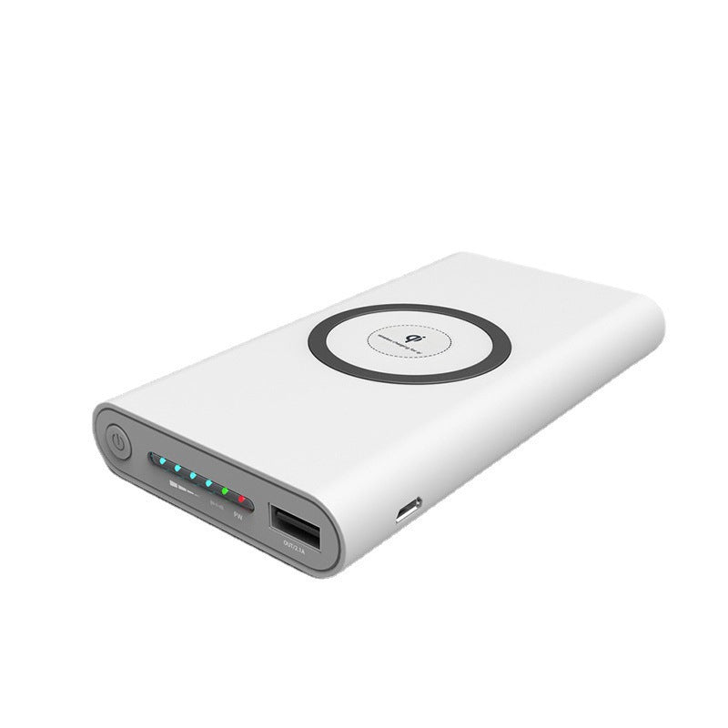 Powerbank mit kabelloser Ladefunktion und intelligenter Ladestandsanzeige Brehn