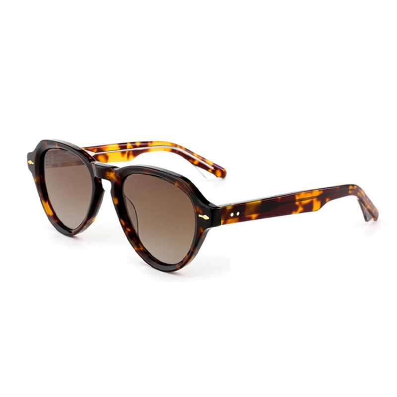Damen modische Sonnenbrille im eleganten, runden Design mit polarisierten Gläsern Brehn