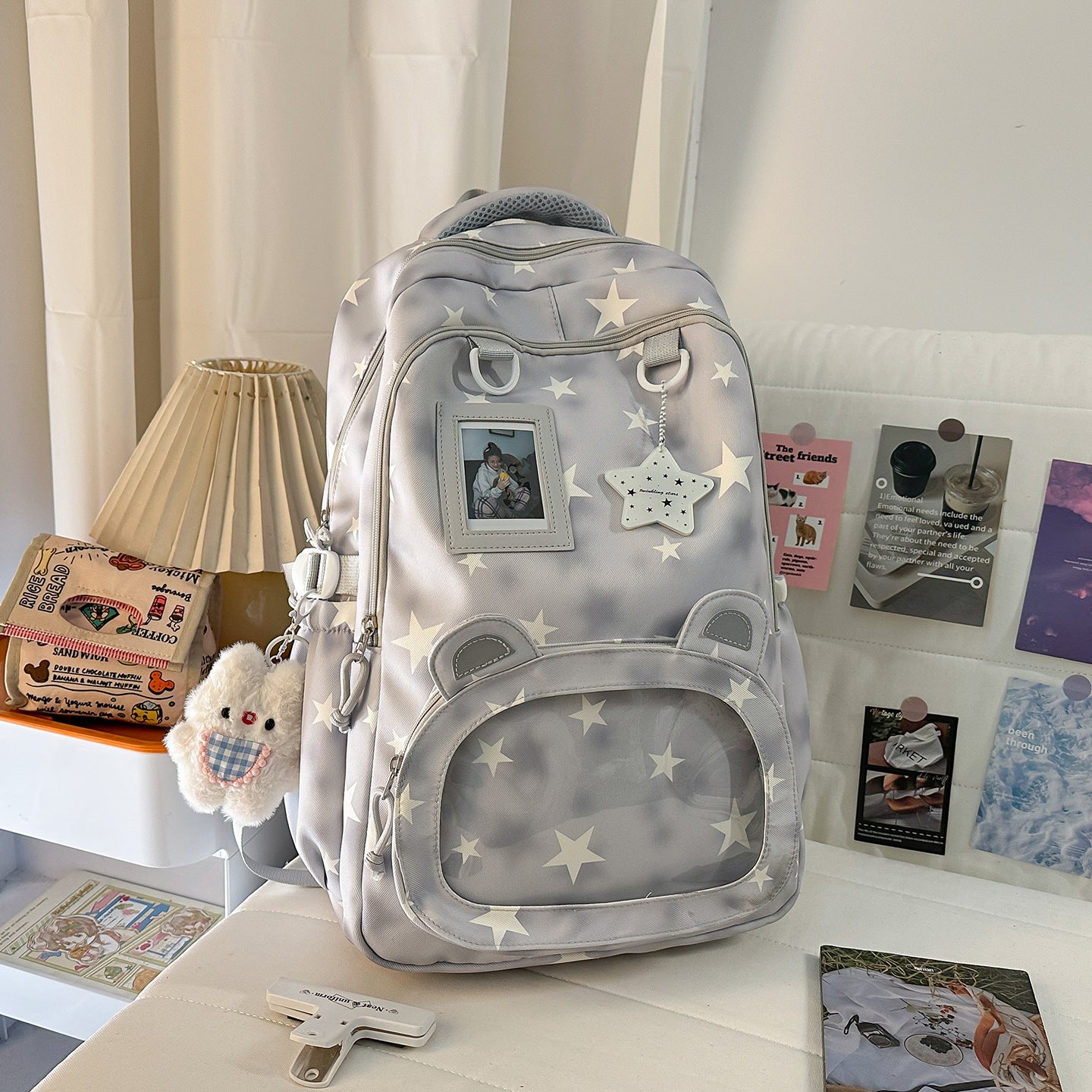 Rucksack mit Niedlichen Applikationen und Durchdachtem Stauraum Brehn