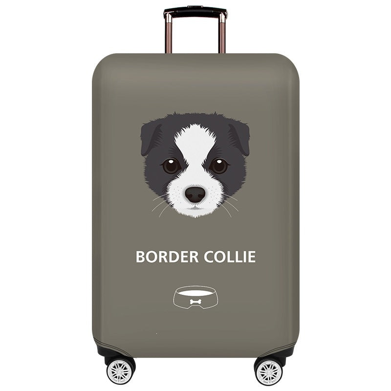 Damen Hartschalenkoffer mit verspieltem Border Collie-Motiv Brehn