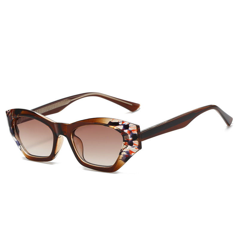 Damen Cat-Eye Sonnenbrille mit modernen transparenten Akzenten Brehn
