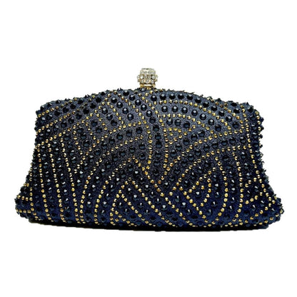 Verschnörkelte Perlen-Abend-Clutch
