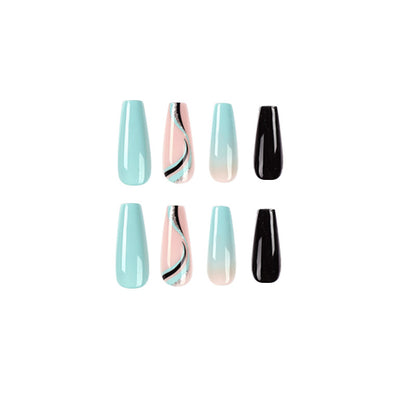Kunstvolle Gel-Nagelverlängerungen im modernen Design Brehn