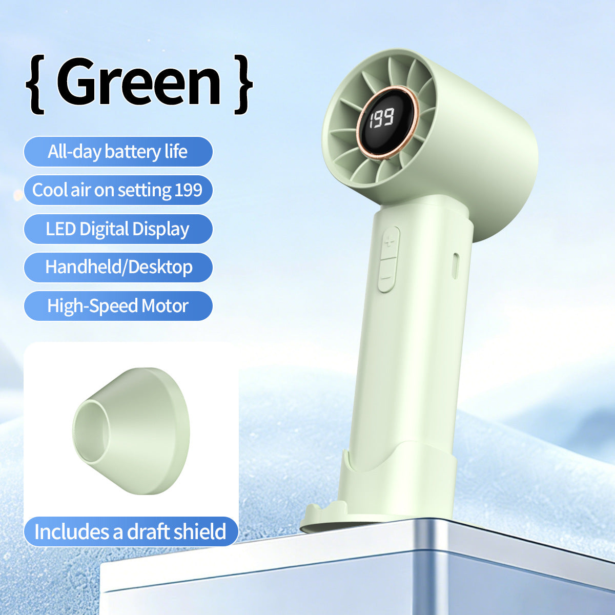 Unisex Hochleistungs tragbarer Handventilator Brehn