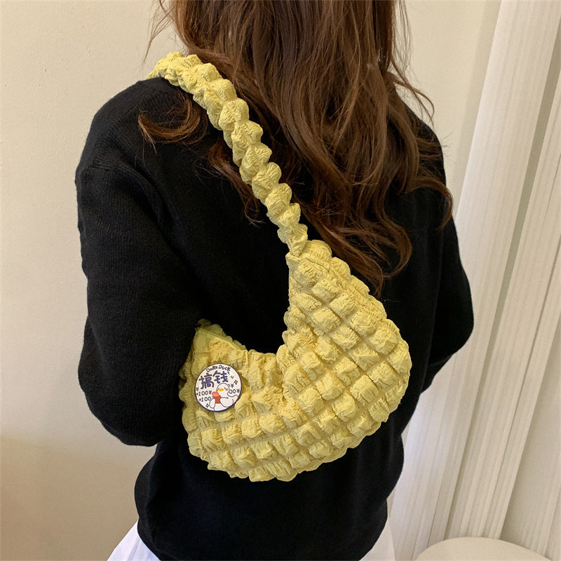 Texturierte Gestrickte Schulterhandtasche