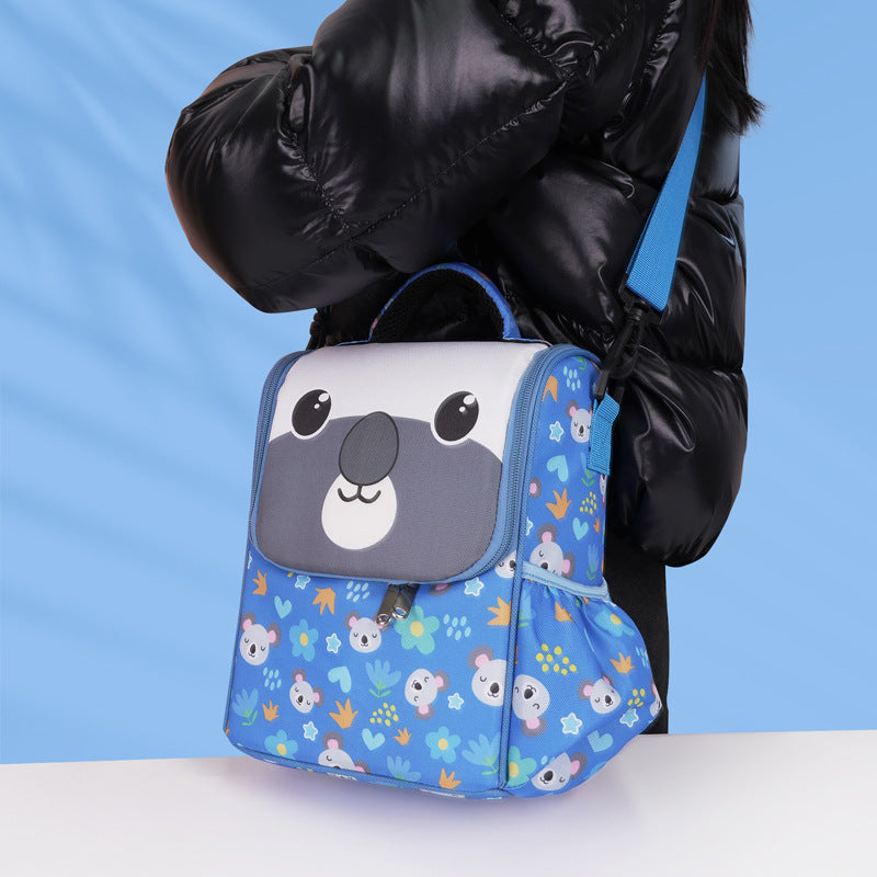 Niedlicher Tierdesign isolierter Lunch-Rucksack
