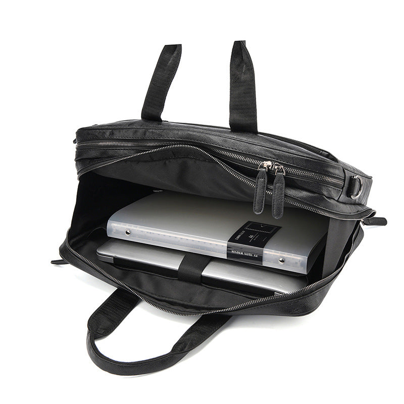 Premium Leder Firmen Aktentasche Brehn
