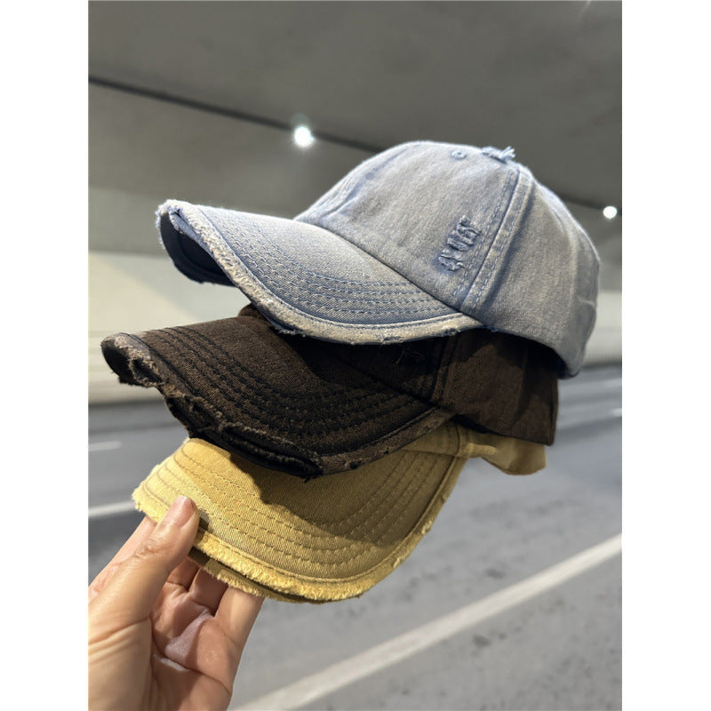 Damen Distressed Denim Baseball Cap Brehn 1784084028