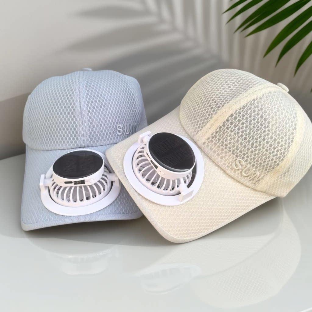 Belüftete Baseballmütze mit abnehmbarem wiederaufladbarem Ventilator Brehn
