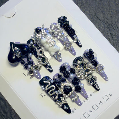 Gothic-inspirierte dekorative Haarklammer-Set