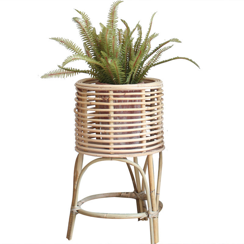 Pflanzenständer aus Rattan mit modernem Design Brehn